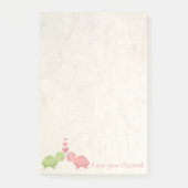 Meisjes, schildpadden in liefde post-it® notes (Voorkant)