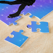 Meisjes scoren op persoonlijke titel legpuzzel (Zijkant)