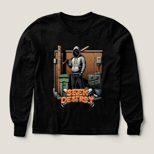Meisjes "Seek & Destroy" Urban Graphic Sweatshirt (Voorkant)