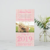 Meisjes Senior Afstuderen Klasse van 2011 Fotokaar Aankondiging (Staand voorkant)