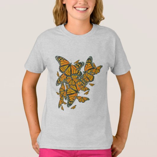 Meisjes Shirt van de Monarch Butterfly - Heb je Mi (Voorkant)