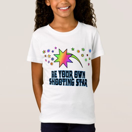 Meisjes Shooting Star-T-shirt T-shirt (Voorkant)