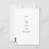 Meisjes Shopping Party Evenement Zwart Kaart (Achterkant)