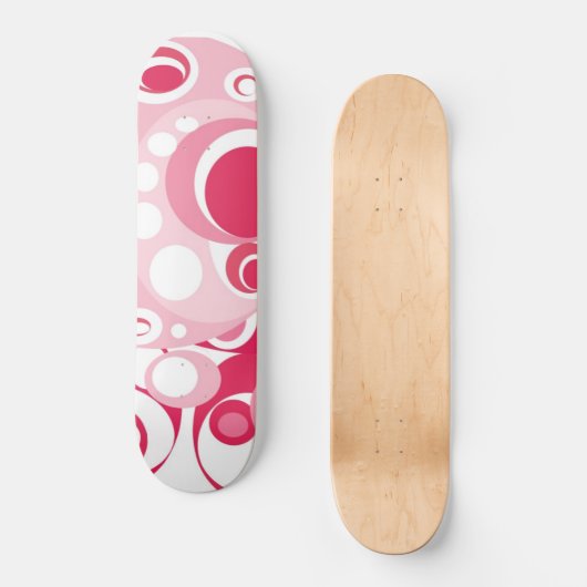 Meisjes skateboard in roze en rood (Voorkant)