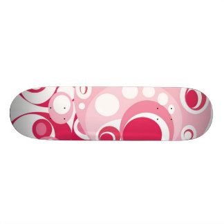 Meisjes skateboard in roze en rood