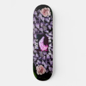 Meisjes skateboard met paard, bloemen (Voorkant)