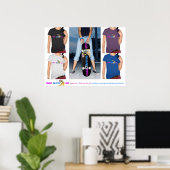 Meisjes Skaten Ook! Kleding Poster (Thuiskantoor)