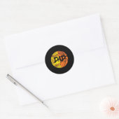 Meisjes Sketchl Zachte Grappige Vader  Ronde Sticker (Envelop)