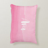 Meisjes Slaapkamer Decor met Naam Accent Kussen (Achterkant (Verticaal))