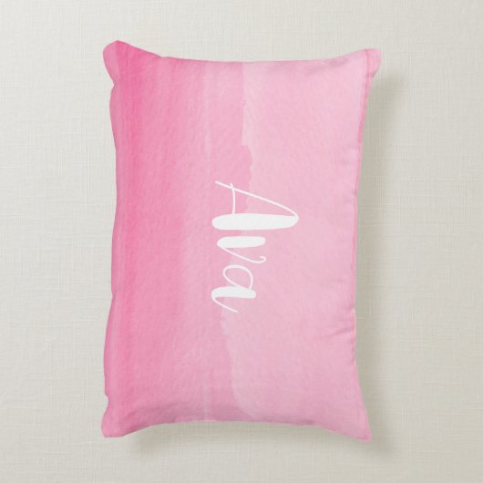 Meisjes Slaapkamer Decor met Naam Accent Kussen (Achterkant (Verticaal))