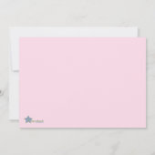 Meisjes Slapepover Party Birthday Invitation Kaart (Achterkant)