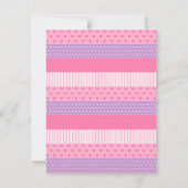 Meisjes Sleepover Slumber Birthday Party Invitatio Kaart (Achterkant)