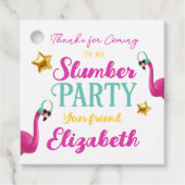 Meisjes Sleepover Slumber Verjaardagsfeestje Bedankjes Labels (Voorkant)