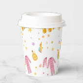 Meisjes Sleepover Verjaardag Pannenkoek Thema Papi Papieren Bekers (Rechts)