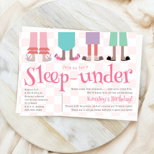 Meisjes Slumber Party Verjaardag Slaap Onder Kaart