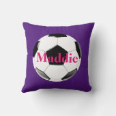 Meisjes Soccer - Deze prinses draagt een schoonhei Kussen (Achterkant)