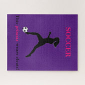 Meisjes Soccer - Deze prinses draagt een schoonhei Legpuzzel (Horizontaal)