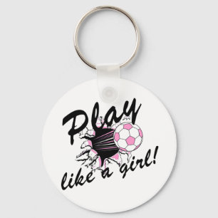 Meisjes Soccer T-shirts en Gifts. Sleutelhanger