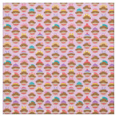 Meisjes Sock Monkeys Fabric, roze Stof (Swatch)