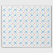 Meisjes Softbal Speler Sterren Cadeaupapier (Vlak)