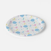 Meisjes Softbal Speler Sterren Papieren Bordje (Gekanteld)