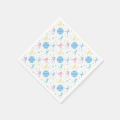 Meisjes Softbal Speler Sterren Servet (Hoek)