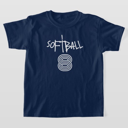 Meisjes Softball Basic T-shirt (Laagn)