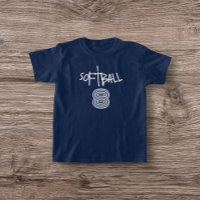 Meisjes Softball Basic T-shirt