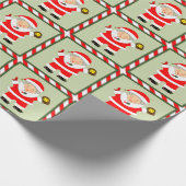 Meisjes Softball Kerstcadeau Cadeaupapier (Hoek)