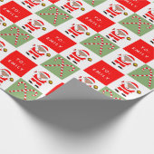 Meisjes Softball Kerstcadeau Cadeaupapier (Hoek)