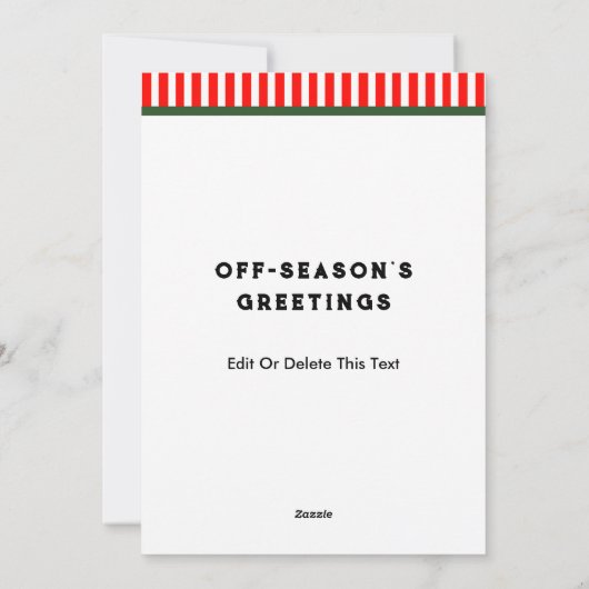 Meisjes Softball Kerstmis Feestdagenkaart (Achterkant)