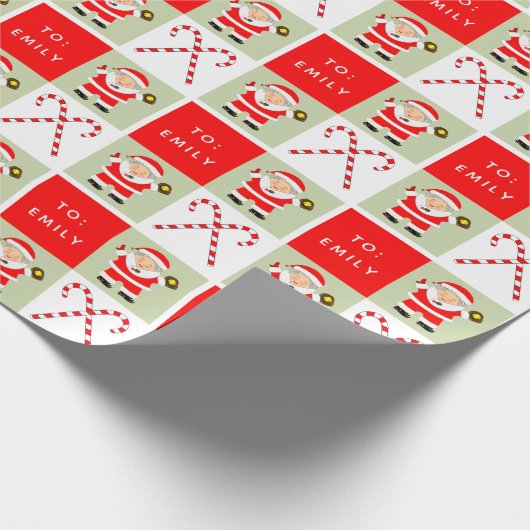 Meisjes Softball Kerstmis Vakantie Gift Cadeaupapier (Hoek)