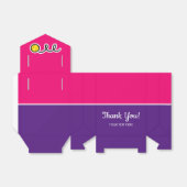 Meisjes softball sport aangepast op Birthday bedan Bedankdoosjes (Uitgevouwen)