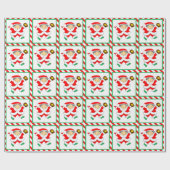 Meisjes Softball Vakantie Gift Cadeaupapier (Vlak)