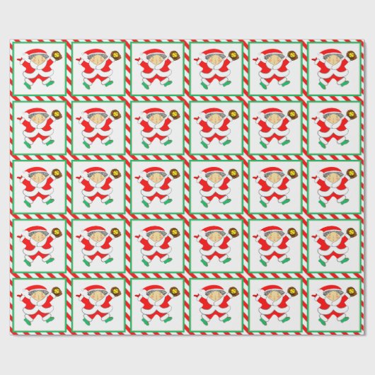 Meisjes Softball Vakantie Gift Cadeaupapier (Vlak)