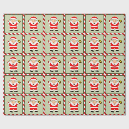 Meisjes Softball Vakantie Gift Cadeaupapier (Vlak)