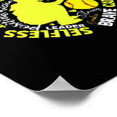 Meisjes Softll Catcher Geweldig Voor Tiener Hart D Poster (Hoek)