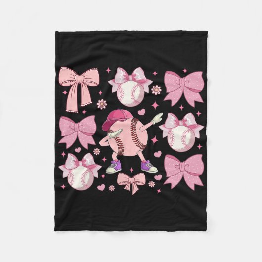 Meisjes Softll Coquette Boog Softll Moeder Moeders Fleece Deken (Voorkant)