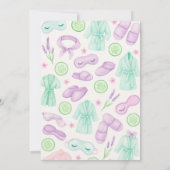 Meisjes Spa Verjaardag, Spa Party Verjaardag Uitno Kaart (Achterkant)