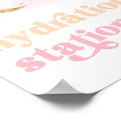 Meisjes Space Hydration Station teken Poster (Hoek)