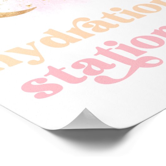 Meisjes Space Hydration Station teken Poster (Hoek)