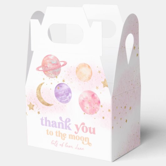 Meisje's Space Party Favor Boxes Bedankdoosjes (Geopend)