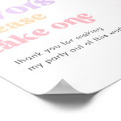 Meisje's Space Party Favorieten teken Poster (Hoek)