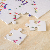 Meisjes Sparkly Sprinkles White Birthday Cake Legpuzzel (Zijkant)