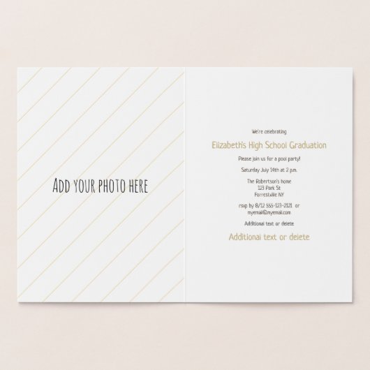 Meisjes speelbal gouden atleet folie kaarten (Binnen)