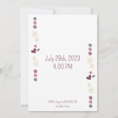 Meisjes spel en verwenpartij kaart (Achterkant)