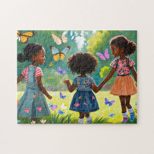 Meisjes spelen 2 de dagelijkse puzzel Recent Jig Legpuzzel (Horizontaal)