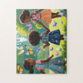 Meisjes spelen 2 de dagelijkse puzzel Recent Jig Legpuzzel (Verticaal)