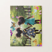 Meisjes spelen 3 Bold en mooie puzzel (Verticaal)