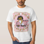 Meisjes spelen basketbal t-shirt (Voorkant)